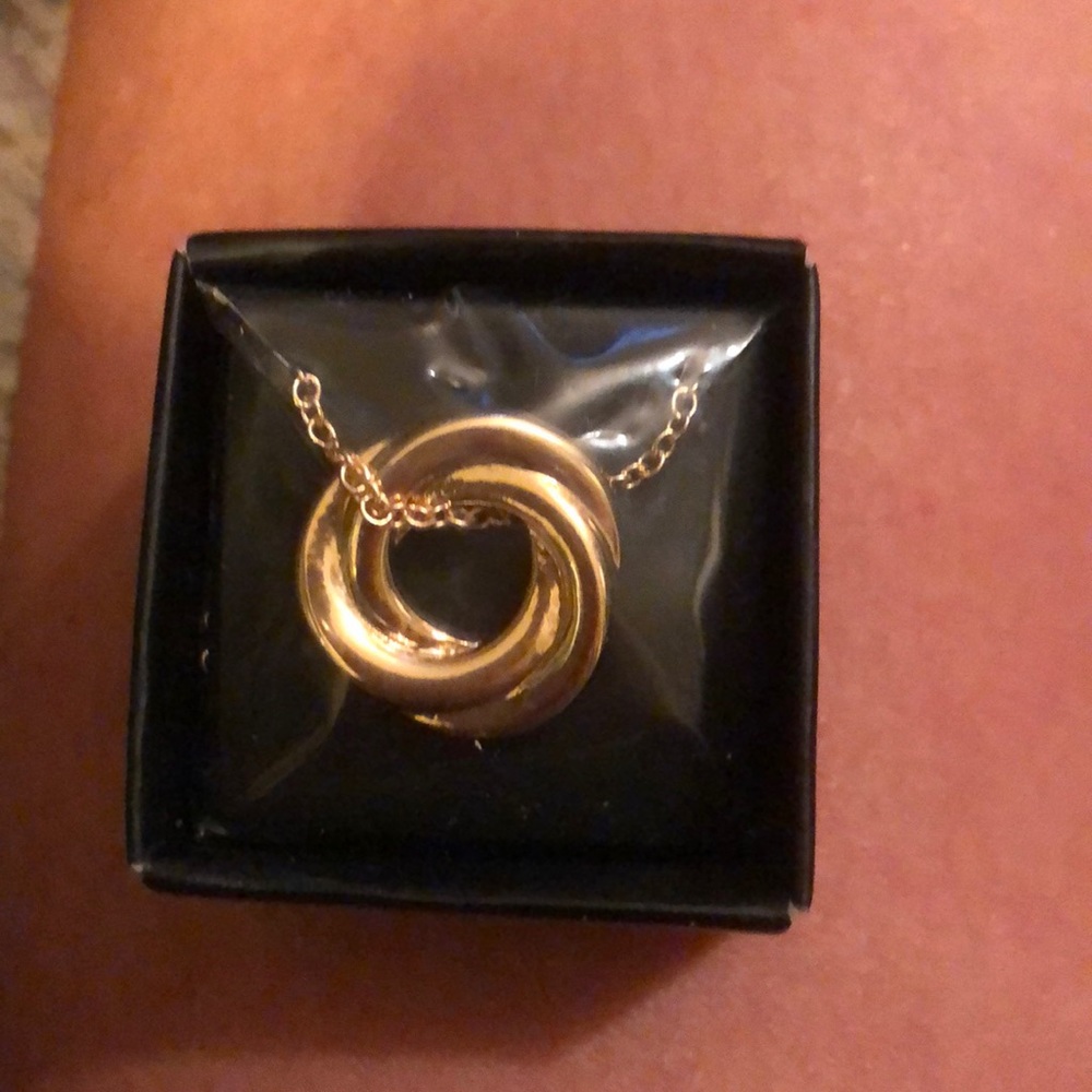 Gold plated constant love necklace